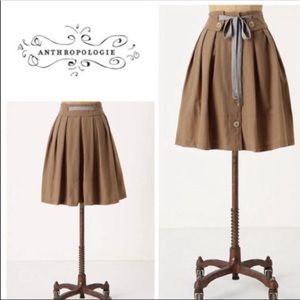Anthropologie | Sine - Button Front Skirt - With Pockets